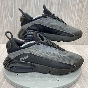 Nike Women's Air Max 2090 Black Gray Mesh Running Shoes Athletic Sneaker Sz 6.5